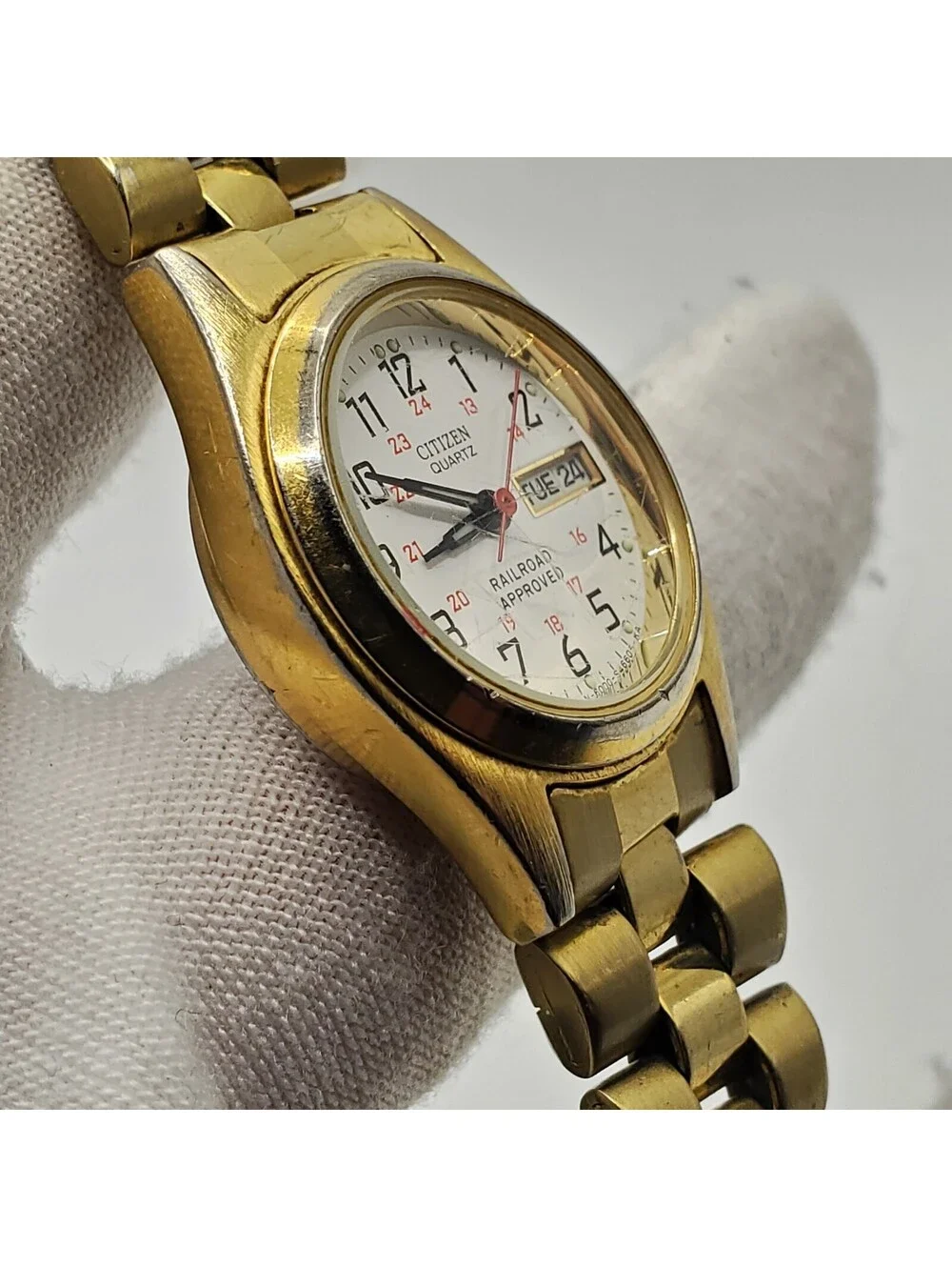 Citizen Railroad Approved Watch Womens 24mm For Parts Or Repair